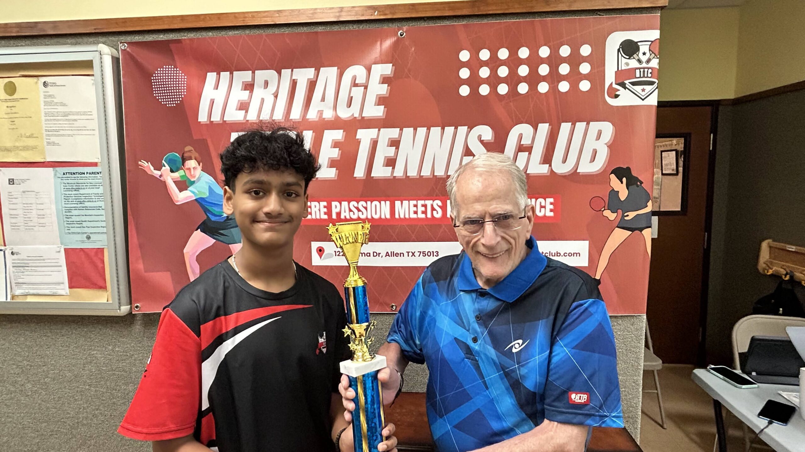 Heritage Table Tennis Club Facility